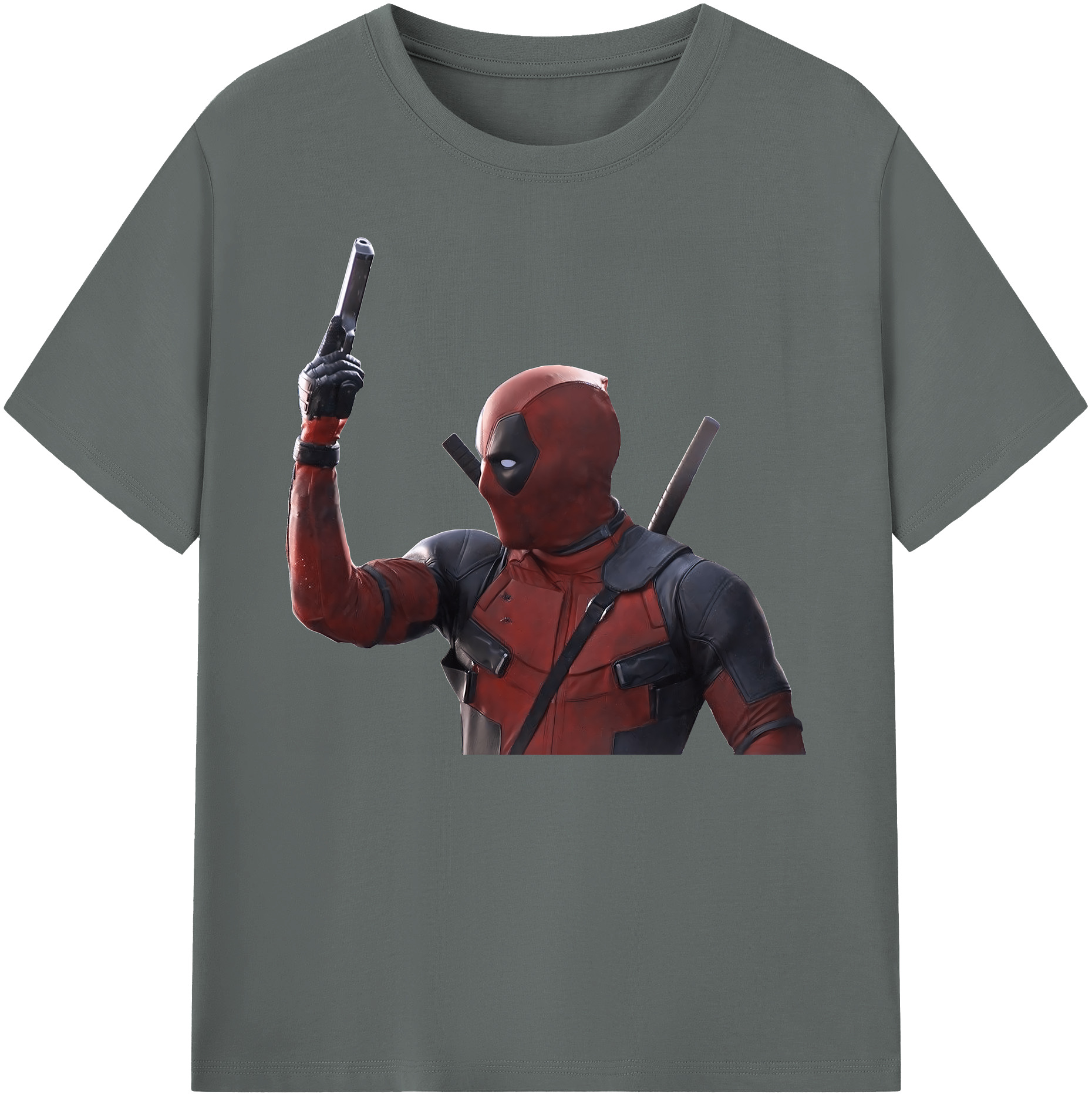 （画像用） Deadpool デッドプール 綿100％ メンズ半袖Tシャツ｜肌触りやわらか＆通気性